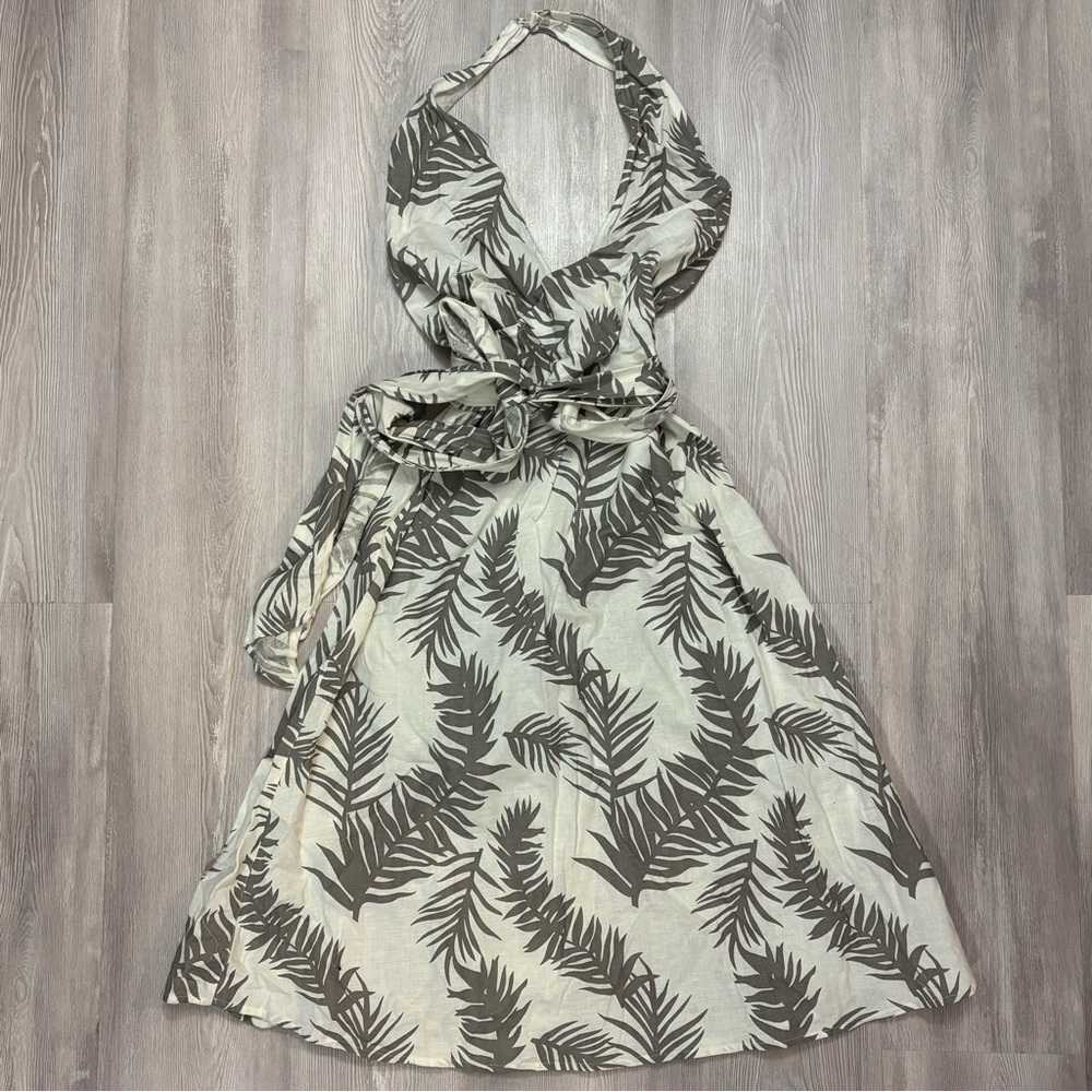 ASOS Design Wrap Front Halter Sundress
